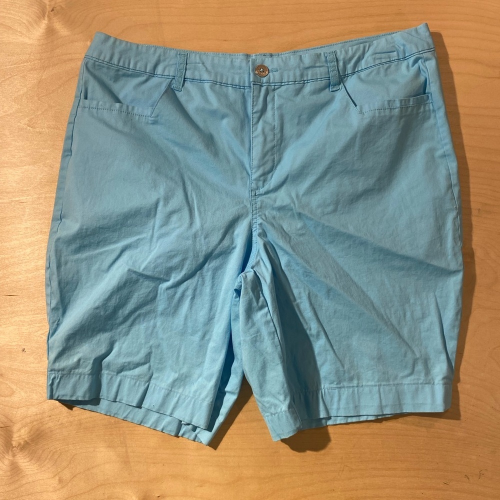 Bandolino Sky Blue Ivette  Shorts 16 W (OS)
